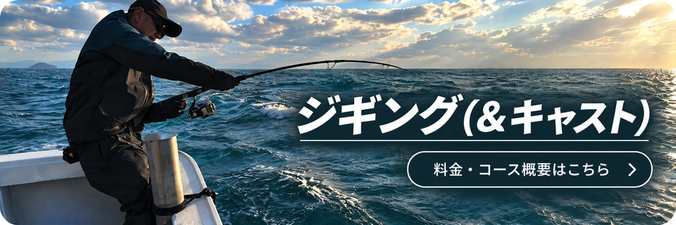 ジギング（＆キャスト）｜料金・コース概要はこちら
